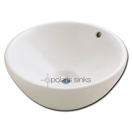 POLARIS SINKS Polaris Sink P0022VB Bisque Porcelain Vessel Sink P0022VB